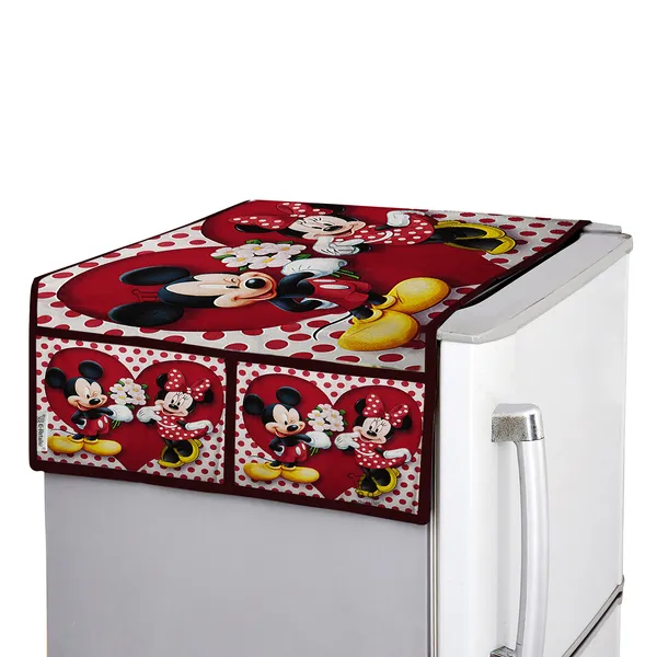 3-Layered_Refrigerator/Fridge_Top_Cover_With_4_Utility_Pockets_(Material-Jute,_Color-Red,_Size-39x21_Inches)