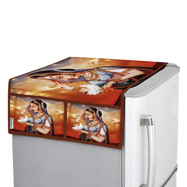3-Layered_Refrigerator/Fridge_Top_Cover_With_4_Utility_Pockets_(Material-Jute,_Color-Multi,_Size-39x21_Inches)
