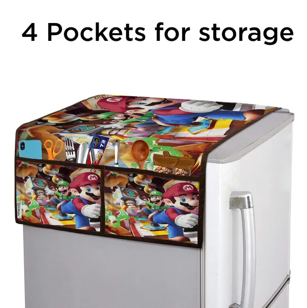 3-Layered_Refrigerator/Fridge_Top_Cover_With_4_Utility_Pockets_(Material-Jute,_Color-Multi,_Size-39x21_Inches)