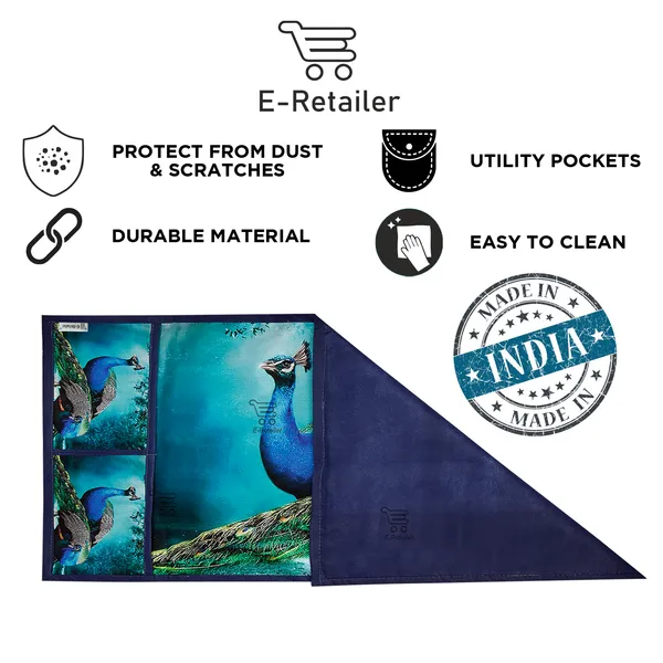 6_Pcs_Of_Cover_Appliances_Cover_Combo_Set_of_(1_Pc._Fridge_Top_Cover_+_2_Pcs._Fridge_Handle_Cover_+_6_Pcs._Fridge_Mat_+_1_Pc._Wall_Hanging_Storage_Organizer)