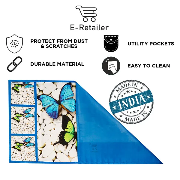3-Layered_Refrigerator/Fridge_Top_Cover_With_6_Utility_Pockets_(Material-Jute,_Color-Blue,_Size-39x21_Inches)