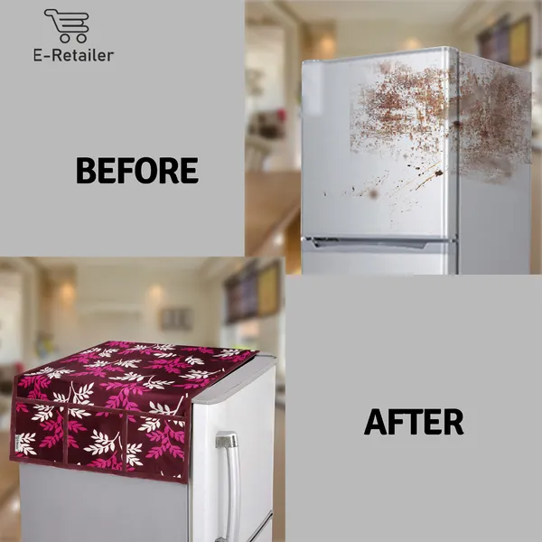 3-Layered_Refrigerator/Fridge_Top_Cover_With_6_Utility_Pockets_(Material-Polyester,_Color-Purple,_Size-39x21_Inches)