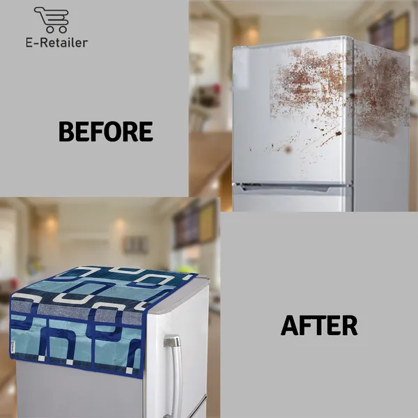 6_Pcs_Of_Cover_Appliances_Cover_Combo_Set_of_(1_Pc._Fridge_Top_Cover_+_2_Pcs._Fridge_Handle_Cover_+_1_Pc._Microwave_Oven_Cover_+_6_Pcs._Fridge_Mat_+_1_Pc._Wall_Hanging_Storage_Organizer)