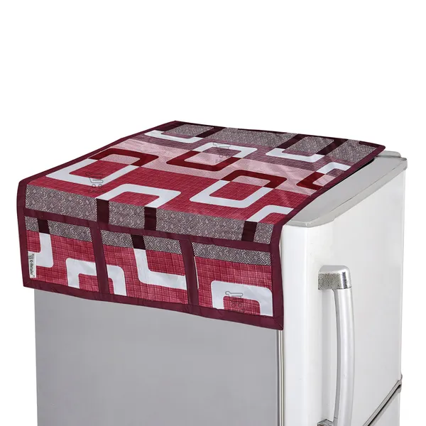 3-Layered_Refrigerator/Fridge_Top_Cover_With_6_Utility_Pockets_(Material-Polyester,_Color-Purple,_Size-39x21_Inches)
