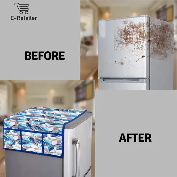 3-Layered_Refrigerator/Fridge_Top_Cover_With_6_Utility_Pockets_(Material-Polyester,_Color-Blue,_Size-39x21_Inches)