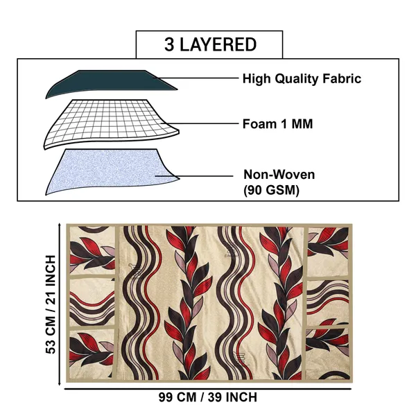 3-Layered_Refrigerator/Fridge_Top_Cover_With_6_Utility_Pockets_(Material-Polyester,_Color-Red,_Size-39x21_Inches)
