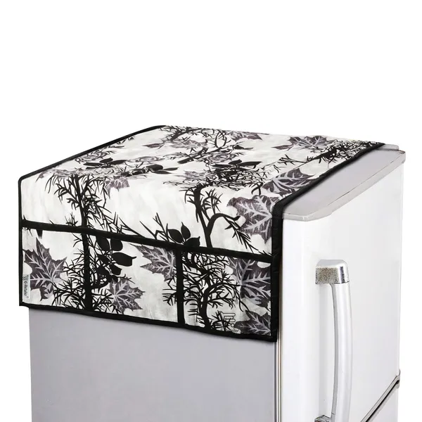 3-Layered_Refrigerator/Fridge_Top_Cover_With_6_Utility_Pockets_(Material-Polyester,_Color-Black,_Size-39x21_Inches)