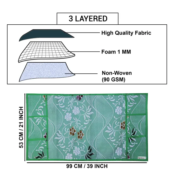 _3-Layered_Refrigerator/Fridge_Top_Cover_With_6_Utility_Pockets_(Material-Net,_Color-Green,_Size-39x21_Inches)