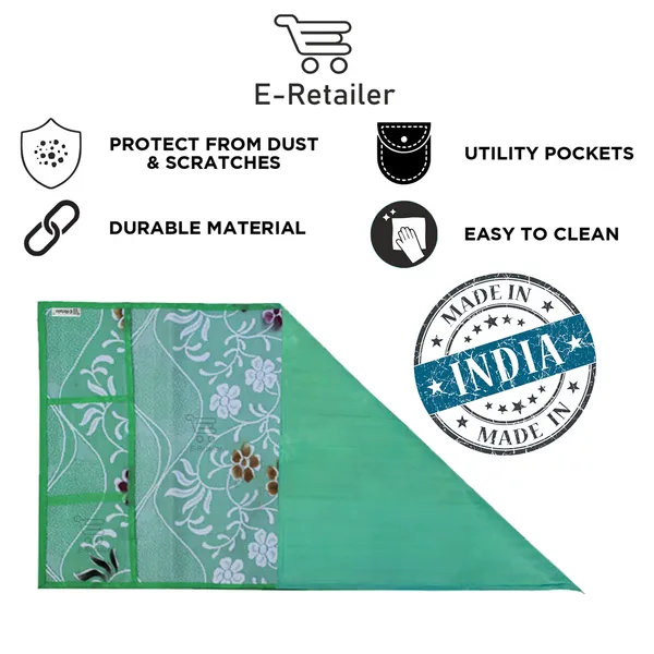 _3-Layered_Refrigerator/Fridge_Top_Cover_With_6_Utility_Pockets_(Material-Net,_Color-Green,_Size-39x21_Inches)