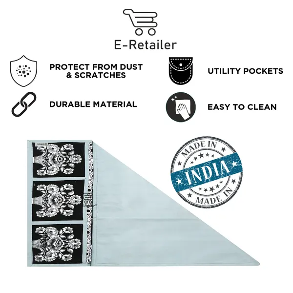 3-Layered_Refrigerator/Fridge_Top_Cover_With_6_Utility_Pockets_(Material-Jacquard,_Color-Black,_Size-39x21_Inches)