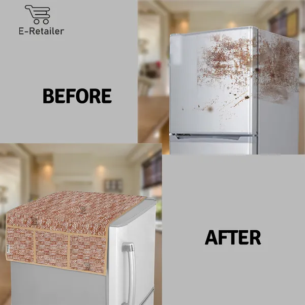 3-Layered_Refrigerator/Fridge_Top_Cover_With_6_Utility_Pockets_(Material-PVC,_Color-Brown,_Size-39x21_Inches)