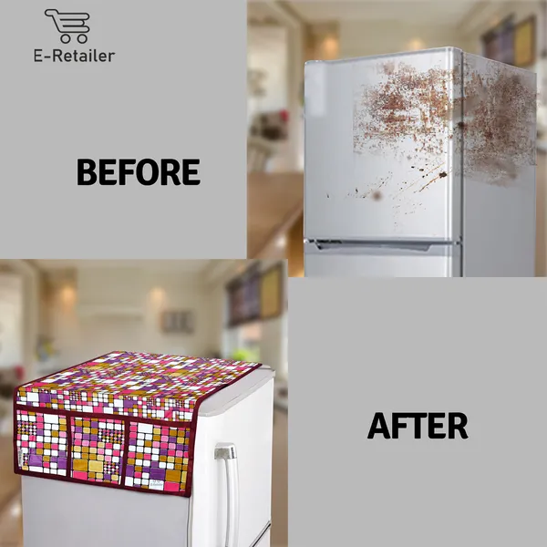 3-Layered_Refrigerator/Fridge_Top_Cover_With_6_Utility_Pockets_(Material-PVC,_Color-Pink,_Size-39x21_Inches)