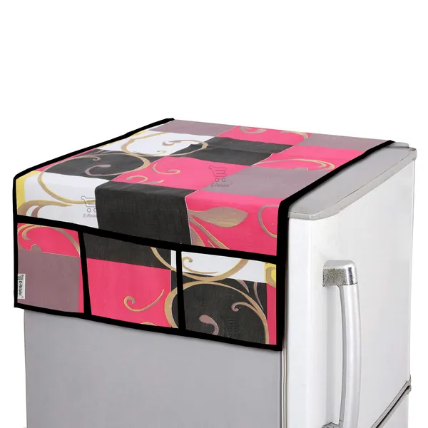 6_Pcs_Of_Cover_Multipurpose_Mats/Fridge_Mats/Refrigerator_Drawer_Mats_(Material-PP,_Color-Red,_Size-17.5X11.5_Inches)