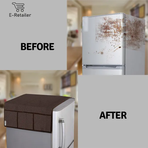 3-Layered_Refrigerator/Fridge_Top_Cover_With_6_Utility_Pockets_(Material-Polyester,_Color-Brown,_Size-39x21_Inches)