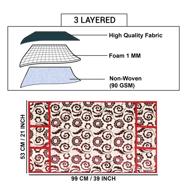 6_Pcs_Of_Cover_Multipurpose_Mats/Fridge_Mats/Refrigerator_Drawer_Mats_(Material-PP,_Color-Red,_Size-17.5X11.5_Inches)