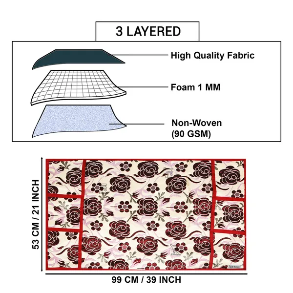 3-Layered_Refrigerator/Fridge_Top_Cover_With_6_Utility_Pockets_(Material-Quilted,_Color-Red,_Size-39x21_Inches)