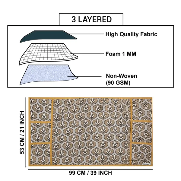 3-Layered_Refrigerator/Fridge_Top_Cover_With_6_Utility_Pockets_(Material-Polyester,_Color-Golden,_Size-39x21_Inches)