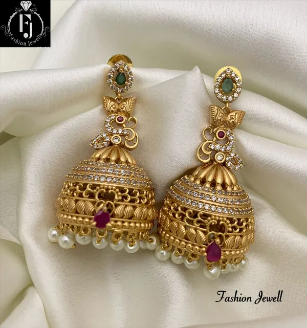 Exclusive_peacock_design_matte_finish_Jhumka