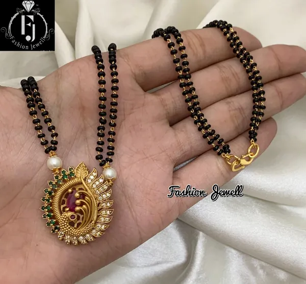 Peacock_Antique_Mangalsutra_Pendant