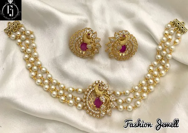 Trendy_Peacock_design_Choker_set