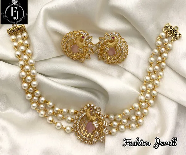 Trendy_Peacock_design_Choker_set