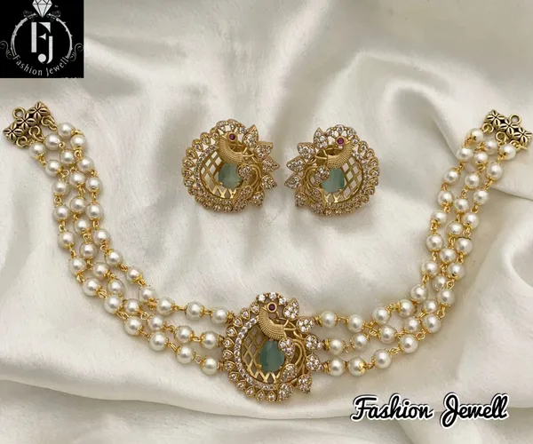 Trendy_Peacock_design_Choker_set