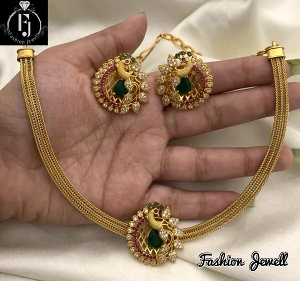 Gorgeous_Peacock_design_Chain_style_Necklace_set