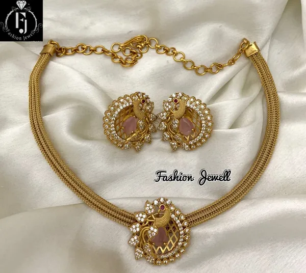 Gorgeous_Peacock_design_Chain_style_Necklace_set