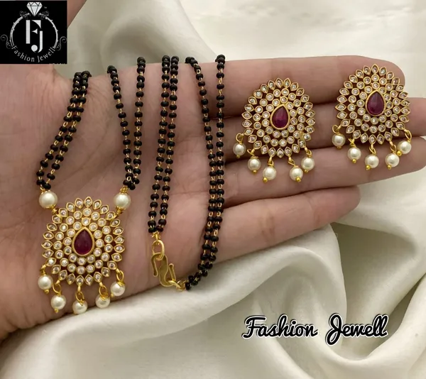 Ethnic_Ad_matte__Mangalsutra_with_Earring