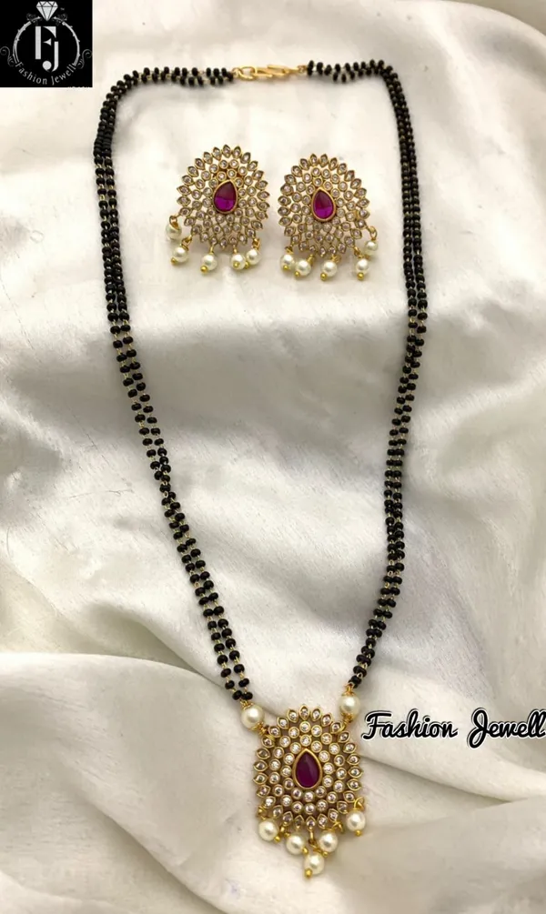 Ethnic_Ad_matte__Mangalsutra_with_Earring