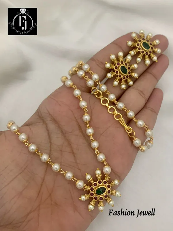 Shriya_Kemp_Pendant_Mala_set