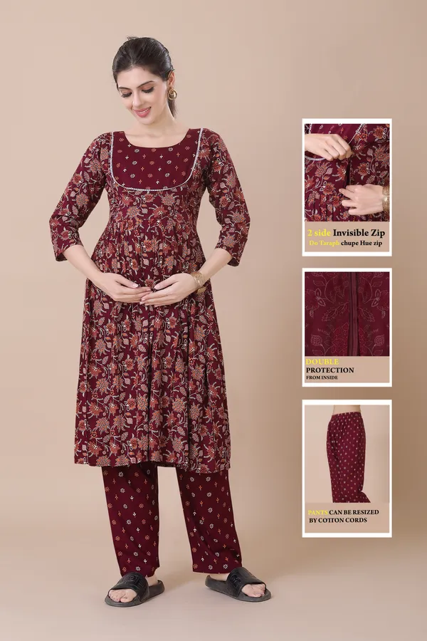 Wine_Feeding_&_Maternity_Dress_With_Zippers_(Top_&_Bottom)