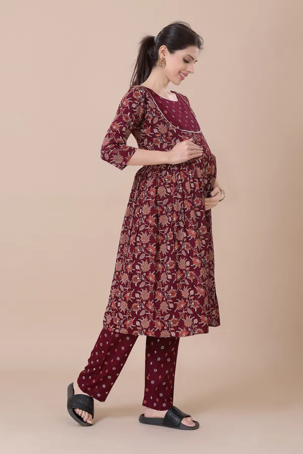 Wine_Feeding_&_Maternity_Dress_With_Zippers_(Top_&_Bottom)