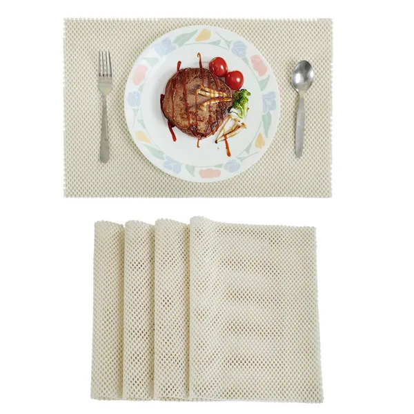 Homerz_Premium_Set_of_6_Table_Mat_for_Dining_Table,_45_x_30_cm,_Washable_and_Anti_Skid,_Soft_and_Durable_(Cream)