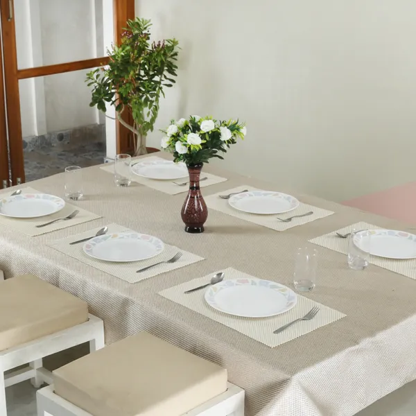 Homerz_Premium_Set_of_6_Table_Mat_for_Dining_Table,_45_x_30_cm,_Washable_and_Anti_Skid,_Soft_and_Durable_(Cream)