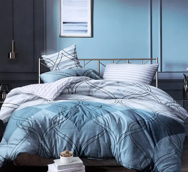 GREY_Pure_Cotton_Bedsheet_Two_Pillow_Covers_Included_90X96_inches