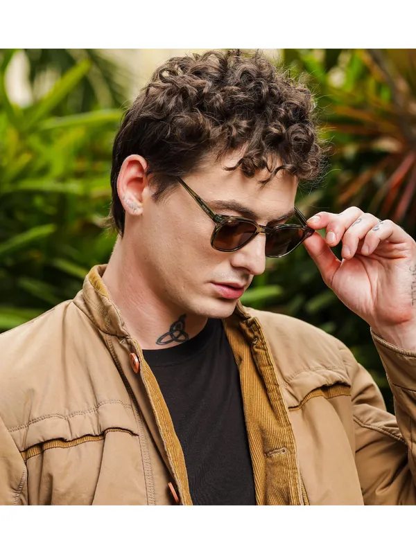 Uv_Protected_Green_Brown_Wayfarer_Sunglasses_For_Men_&_Women