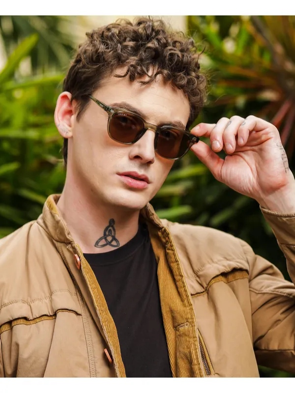 Uv_Protected_Green_Brown_Wayfarer_Sunglasses_For_Men_&_Women