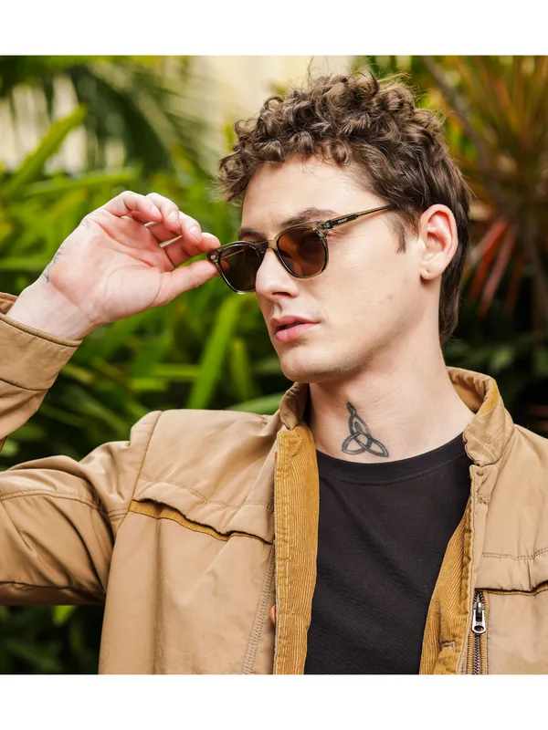 Uv_Protected_Green_Brown_Wayfarer_Sunglasses_For_Men_&_Women