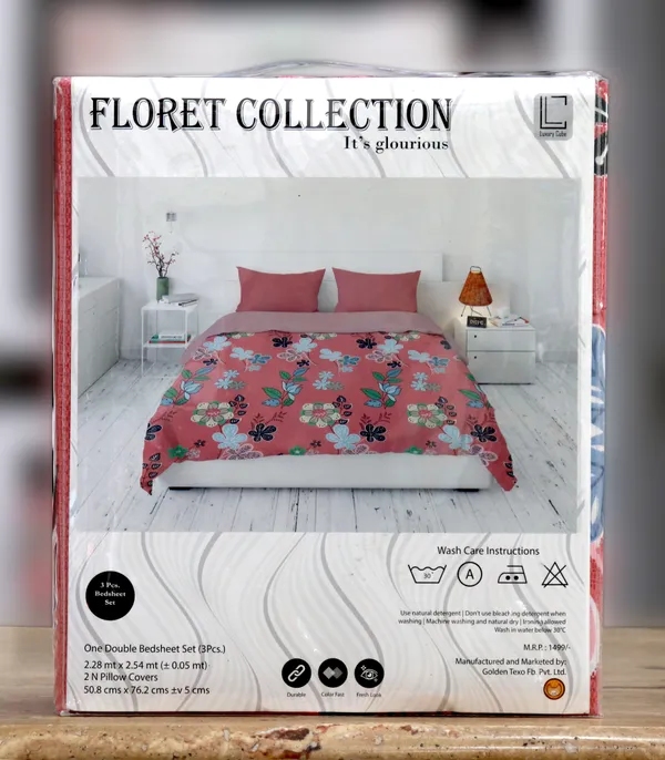 Luxury_Cube_Floret_Collection_Double_Bedsheet