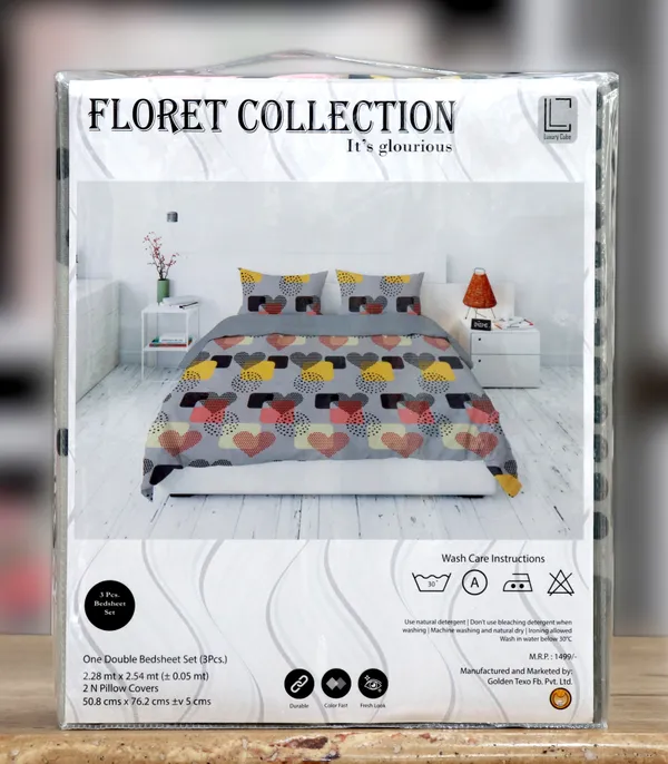 Luxury_Cube_Floret_Collection_Double_Bedsheet