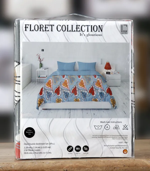 Luxury_Cube_Floret_Collection_Double_Bedsheet