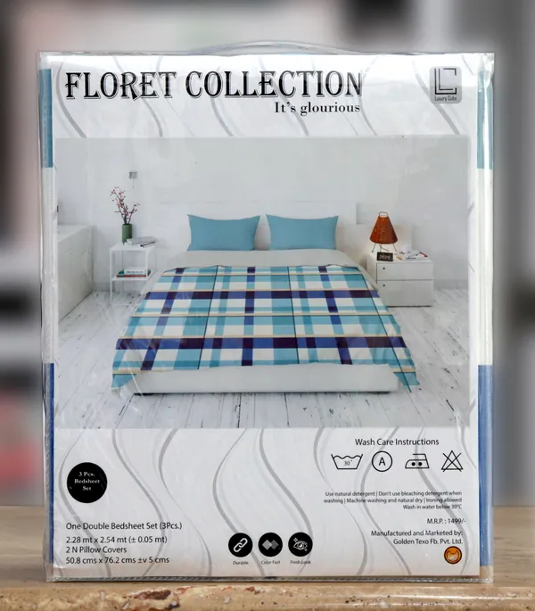 Luxury_Cube_Floret_Collection_Double_Bedsheet