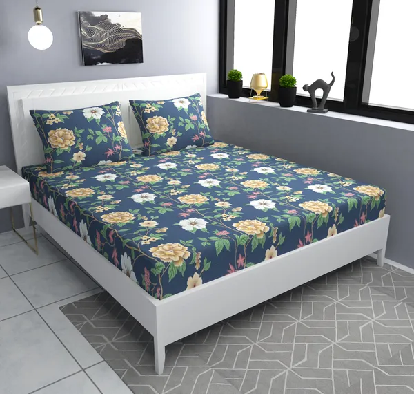 Luxury_Cube_Floret_Collection_Double_Bedsheet