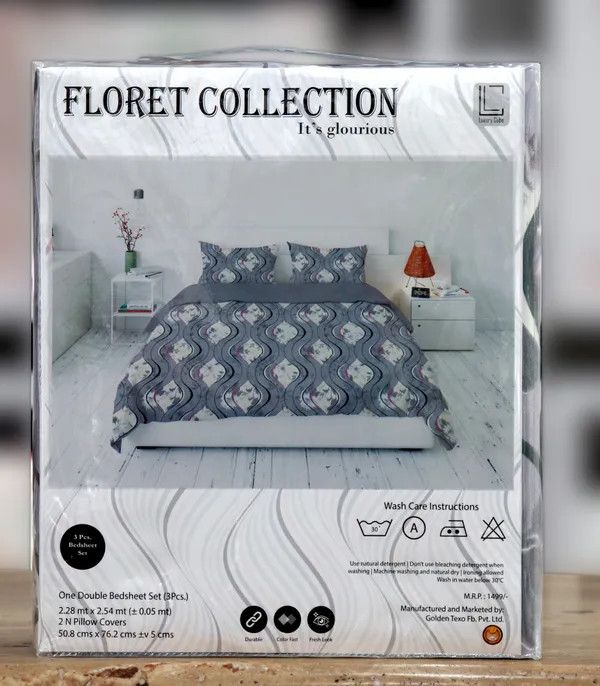 Luxury_Cube_Floret_Collection_Double_Bedsheet