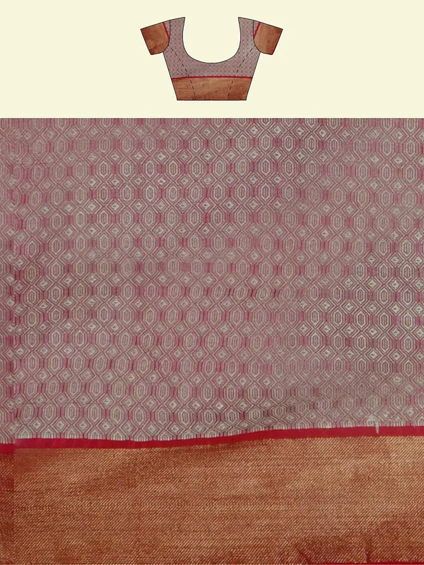 Magenta_Cotton_Blend_Banarasi_Sarees_For_Women