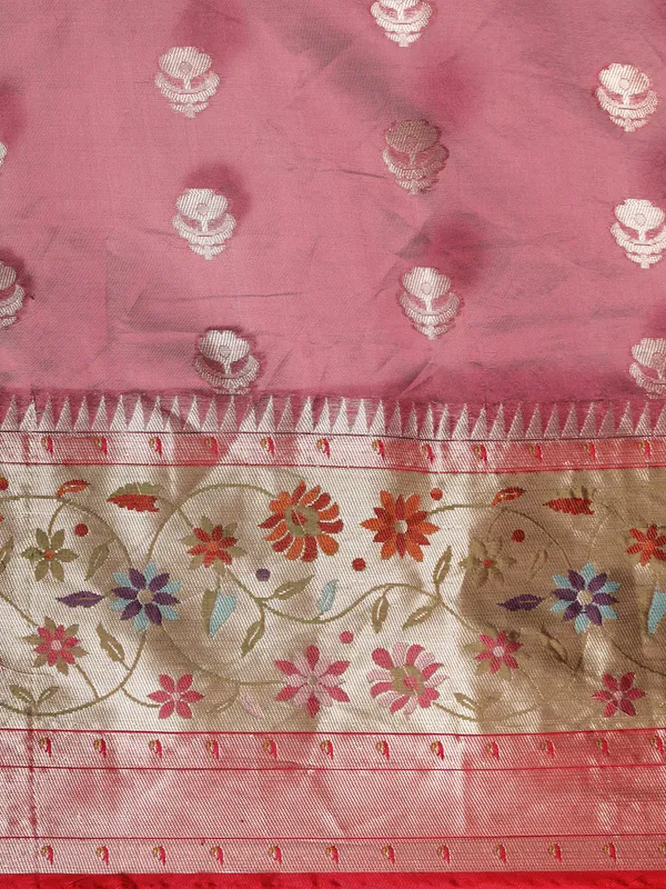 Magenta_Art_Silk_Banarasi_Sarees_For_Women