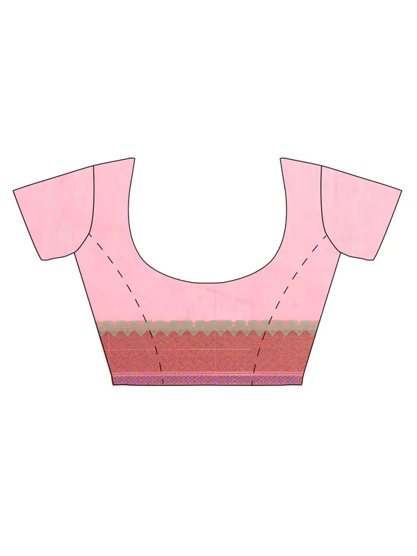 Pink_Cotton_Blend_Banarasi_Sarees_For_Women