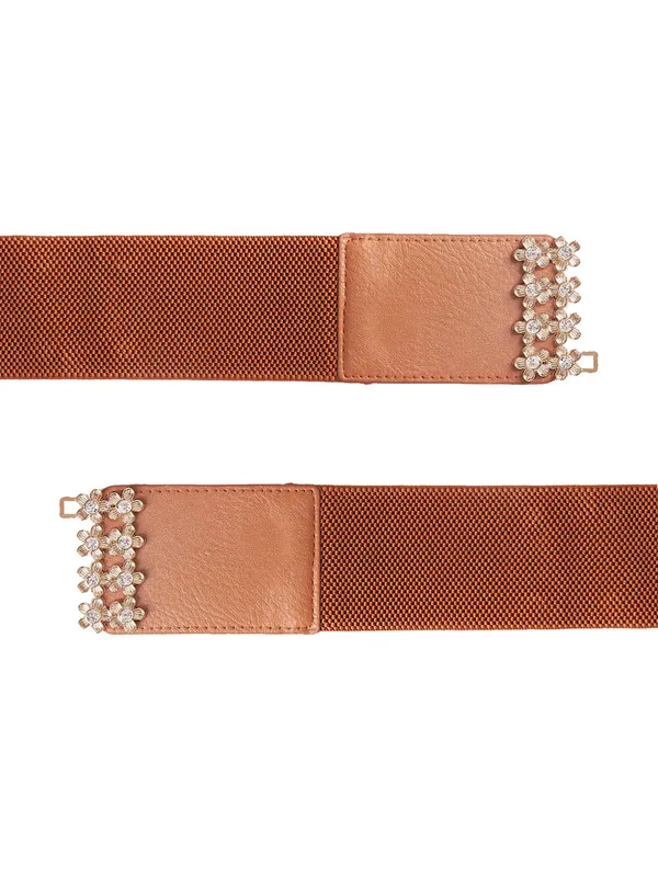 Tan_Artificial_Leather_Belt_For_Women
