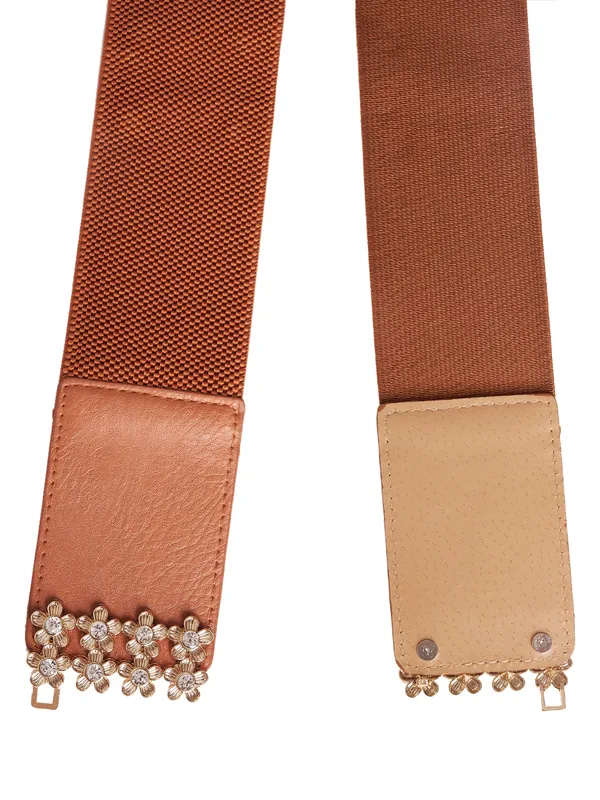 Tan_Artificial_Leather_Belt_For_Women